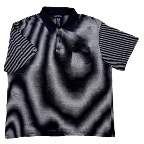 Knightsbridge Other - KNIGHTSBRIDGE Navy Blue & White Stripes Polo Shirt